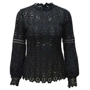 Long Sleeve Lace Blouse